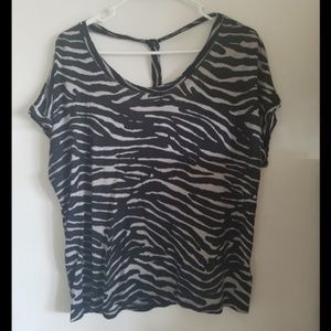 FOREVER 21 Zebra Print top